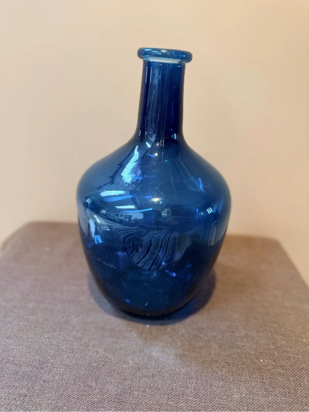 Blue Glass Decorative Vase - Home Accents